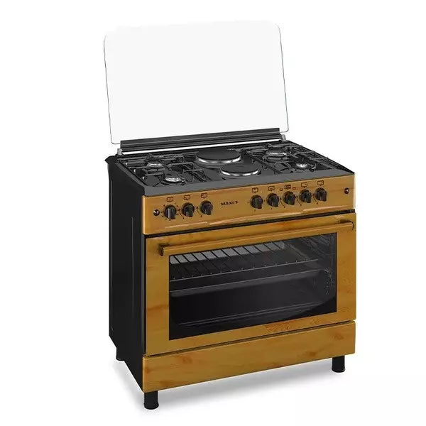 MAXI GAS COOKER 60*90 (4+2) WOOD 60 CM * 90 CM