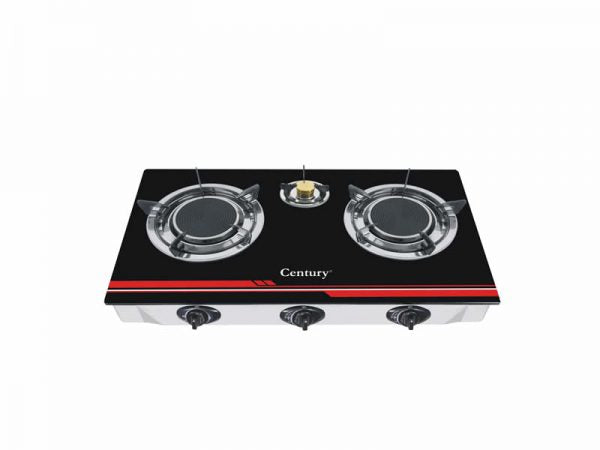 Century Gas Cooker 301B (3 Burner 1 Glass Glass Top)