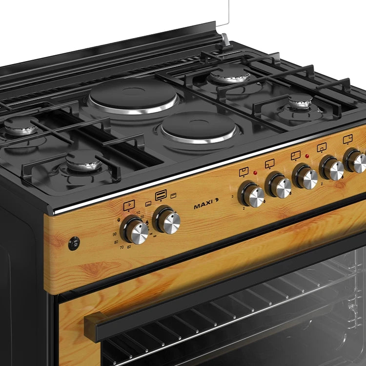 MAXI GAS COOKER 60*90 (4+2) WOOD 60 CM * 90 CM