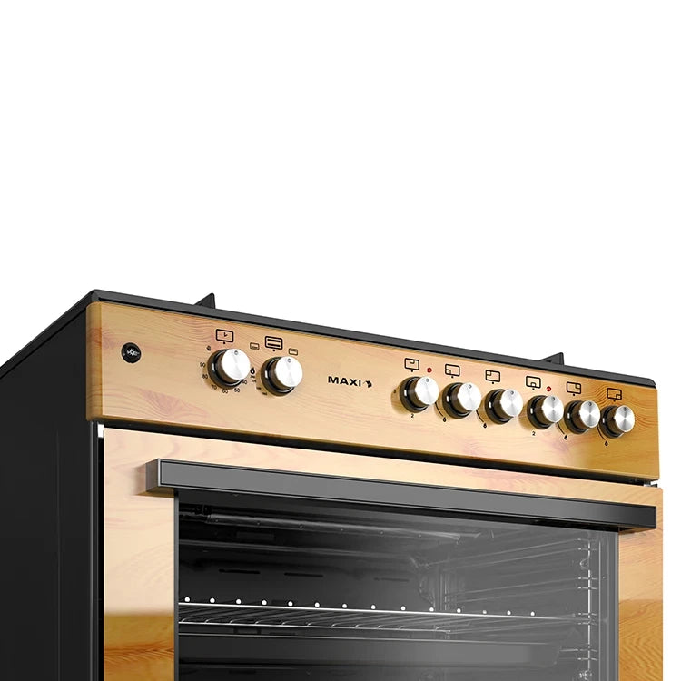MAXI GAS COOKER 60*90 (4+2) WOOD 60 CM * 90 CM