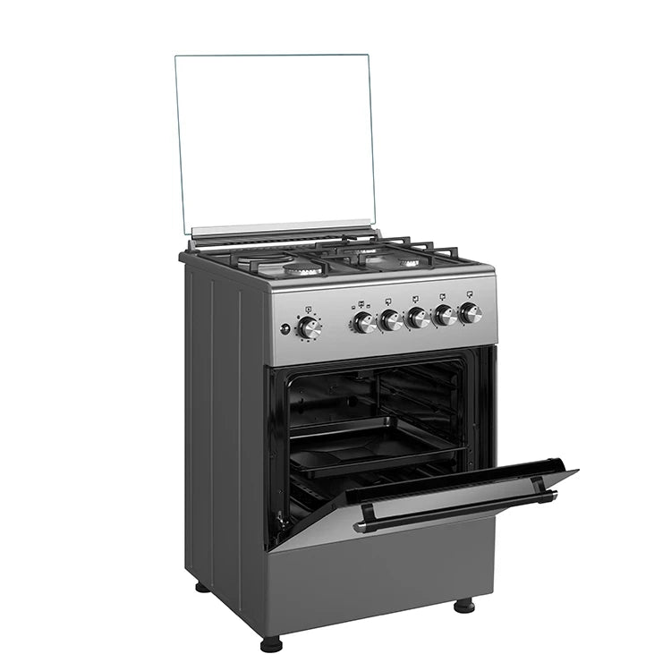 MAXI GAS COOKER 60CM*60CM M4 Inox 3 Gas & 1 Electrical