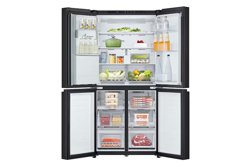LG REF 22FFQPB 570 L French Door with Ice and Water Dispenser in Black Finish