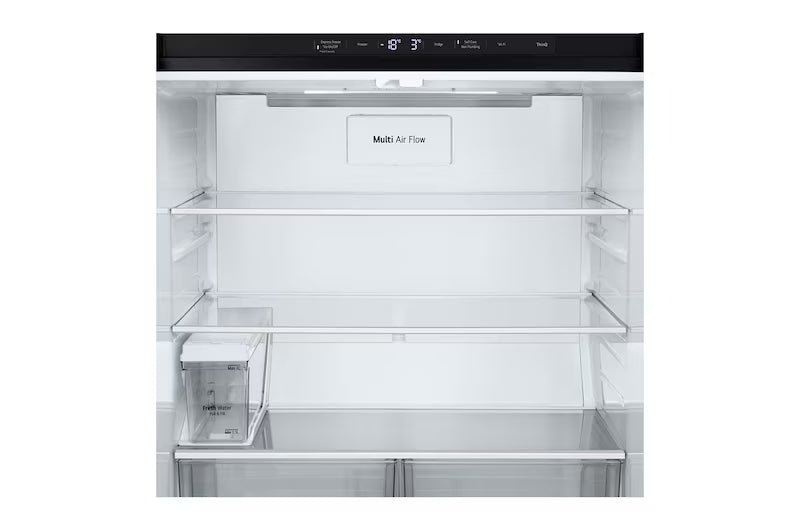 LG REF 22FFQPB 570 L French Door with Ice and Water Dispenser in Black Finish