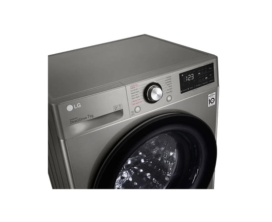 LG Washing Machine F2V3HYPKP 7Kg Washer | AI DD | Steam™ (LAUNDRY CARE)
